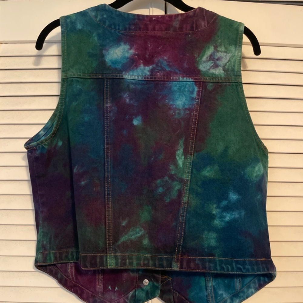 Vintage Bill Blass Tye Dye Vest - Picture 4 of 4